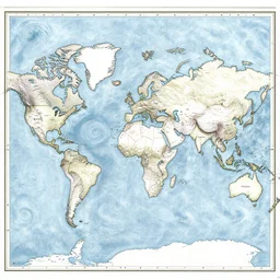 old world ocean map depicting storms and whirlpools in the form of the aeolus. anemoi. blustering blast by charles simic