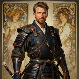 full figure ultra realistic illustration, chris evans as samurai, intricate, elegant, highly detailed, digital painting, artstation, concept art, smooth, sharp focus, illustration, art by artgerm and greg rutkowski and alphonse mucha