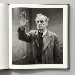 the man who foresaw the future , photo made by Arthur Elgort award winning, very known photo, 4K, museum catalog