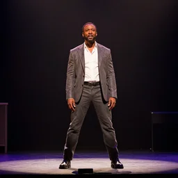 Dulé Hill in Hamilton, production still, stage lighting