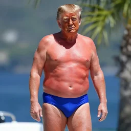 donald trump as a bikini