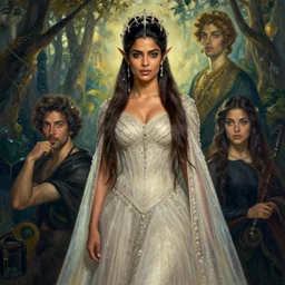 priyanka chopra as a beautiful elf queen by Edgar Maxence and Ross Tran and Michael Whelan Jules Bastien-Lepage