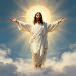 buff jesus christ welcoming you into heaven