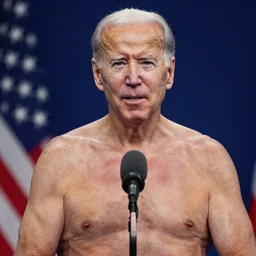 joe biden shirtless