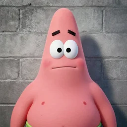 prison mugshot of anthropomorphized real - life patrick star, bright flash, vibrant colors, pale pink skin, cement brick wall background, soft vignette, grim expression, realistic, low saturation, nypd, portrait photograph