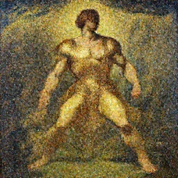 A man wearing golden clothes, muscular, fantasy, painting by greg rutkowski and alphonse mucha