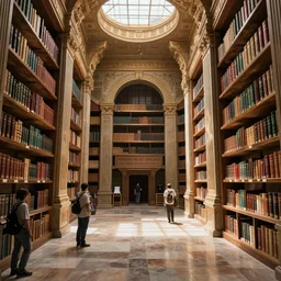 hyper realistic detailed photo of interior of legendary library of alexandria, hyperdetailed, ultra hd, stanley artgerm lau, wlop, rossdraws, james jean marc simonetti ruan jia and artgerm and william, yuru camp