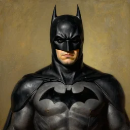 portrait of batman adam west, painted by jc leyendecker