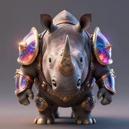 A beautiful portrait of an anthropomorphic rhino wearing magical infused armor, front facing!!!!, character design, artwork by Tooth Wu and greg rutkowski and artgerm, cinematic, hyper realism, high detail, artstation, cgsociety, octane render, unreal engine, 8k, Vibrant colors, Smooth gradients, High contrast, 38mm photograhpy