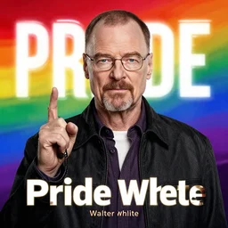 walter white pride month advertisement