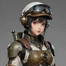 character concept art of an dieselpunk engineer woman | | very anime, cute - fine - face, pretty face, realistic shaded perfect face, key visual, fine details by stanley artgerm lau, wlop, rossdraws, james jean, andrei riabovitchev, marc simonetti, and sakimichan, tranding on artstation