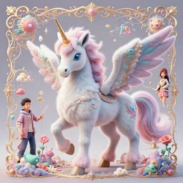 a fluffy pegasus pokemon:: by Martine Johanna and Simon Stålenhag and Chie Yoshii and Casey Weldon and Guillermo del toro :: ornate, dynamic, particulate, pastel colors, intricate, elegant, highly detailed, centered, artstation, smooth, sharp focus, octane render, 3d