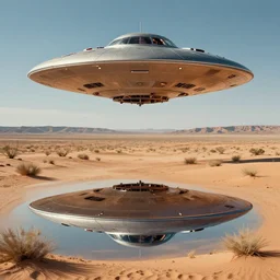 a ufo crashed in the desert, roswell, new mexico, beksinski, wayne barlowe, symmetrical, surreal, magic surrealism, very coherent symmetrical artwork, cinematic, hyper realism, high detail, octane render, 8 k