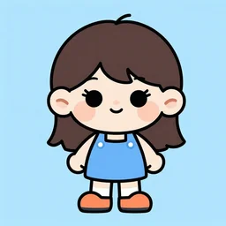 cute girl, Dan DeCarlo style, cartoon style illustration