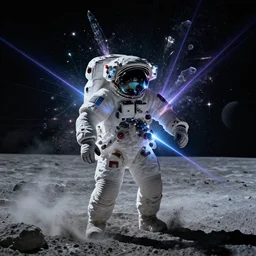 stranded astronauts performing a lunar - saturnine right of illumination, photorealistic, technical, royo, frazetta, giger, leds, dust, laser light, crystalline shimmers, chaos, complexity, emergence,