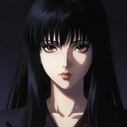 An anime goddess of shadows || VERY VERY ANIME!!!, fine-face, audrey plaza, realistic shaded perfect face, fine details. Anime. realistic shaded lighting poster by Ilya Kuvshinov katsuhiro otomo ghost-in-the-shell, magali villeneuve, artgerm, Jeremy Lipkin and Michael Garmash and Rob Rey