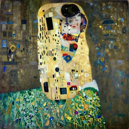 a beautiful painting of a Parisian market by Gustav Klimt trending on Artstation