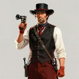master and commander far side of the world, red dead redemption art style, rockstar games art, semi - realistic anime