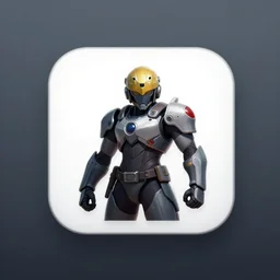 app icon for the game metal gear rising : revengeance featuring raiden. glossy. award winning app icon art. goty. square with round beveled edges. glossy. pixelated 3 2 - bit. digital art. homescreen app icon. pixel - art iphone android phone app.