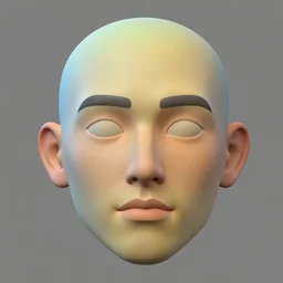 poorly rendered 3 d face color
