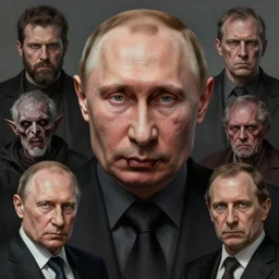 vladimir putin, is evil orc, rotten teeth, horror, macabre by donato giancola and greg rutkowski and wayne barlow and zdzisław beksinski, realistic face, digital art