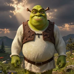 jack black but he is actually shrek