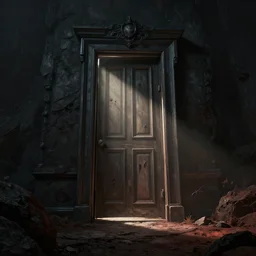 a beautiful hyper realistic detailed matte painting of the door of hell, horror, dark mood, dramatic lighting, dynamic lighting, cinematic lighting, lit by morning light, by finnian macmanus and jessica rossier, unreal engine, featured on artstation, ultrawide angle, f 8