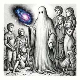 high intricate ink drawing of the sandman holding a glimmering galaxy, full shot, neil gaiman, maria panfilova, andrea savchenko, mike kime, ludovic plouffe, qi sheng luo, oliver cook, julian calle, eddie mendoza, trending on artstation