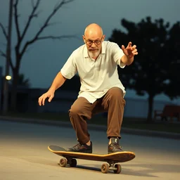 walter white skateboarding