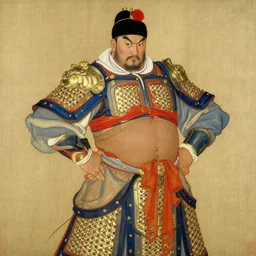 beefy male wearing armor, tang dynasty, colorful, painting by gaston bussiere, craig mullins, j. c. leyendecker, tom of finland