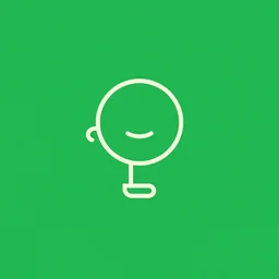 minimalist logo icon for a wandering mind, retro psychology, victo ngai, kilian eng, lois van baarle, behance, beeple, artstation, green