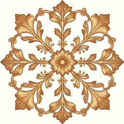 beautiful ornamental pattern, detailed digital art
