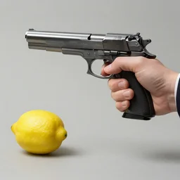 a lemon at gunpoint to a pistol