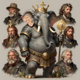 fantasy portrait, elephant man, d & d loxodon, wearing loincloth, holding holy symbol, fat, grey, rpg game, main character, detailed, digital painting, artstation, sharp focus, illustration, tomasz alen kopera, peter mohrbacher, donato giancola, joseph christian leyendecker, wlop, frank frazetta