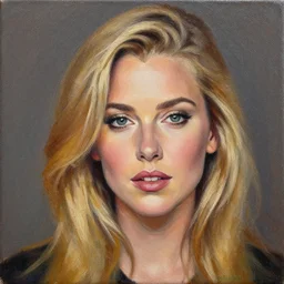 a hyper-detailed portrait of Sarah Michelle Gellar; Sarah Michelle Gellar by Craig Mullins; oil on canvas; trending on artstation; 90mm; f/1.4