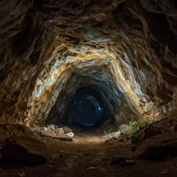 A big cave under the earth digital art