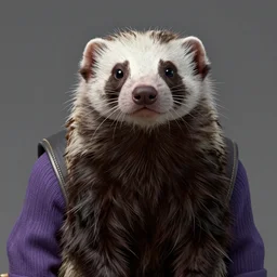 A ferret is Thanos, hyperdetailed, artstation, cgsociety, 8k