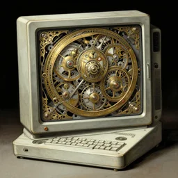 a lovecraftian computer, mechanical, clockwork, intricate, elegant, sharp focus, illustration, highly detailed, digital painting, concept art, matte, art by wlop and artgerm and greg rutkowski and alphonse mucha