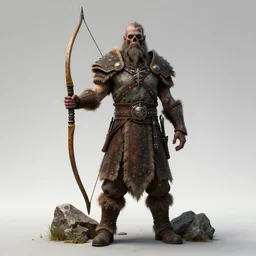 a fantasy proto - slavic mythology, zombie slavic archer hero inspired blizzard games full body detailed and realistic 4 k trending on artstation, octane render