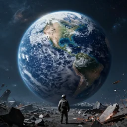 wandering earth stills, earth destruction