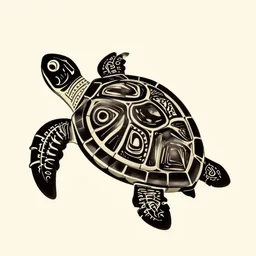 magic turtle, maori art
