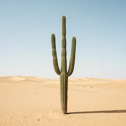 a cactus plant on a lonely dessert 1 2 3 4