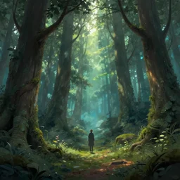 fantasy magic forest, artstation, by jakub rozalski, greg rutkowski, anthony avon