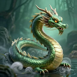 a dragon that looks like an eel