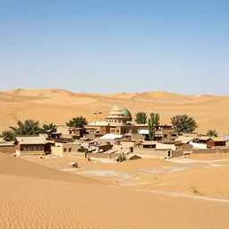 a desert village