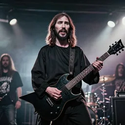 jesus as leader in a death metal band
