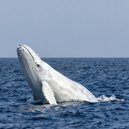 white whale in the ocean, canon eos r 3, f / 1. 4, iso 2 0 0, 1 / 1 6 0 s, 8 k, raw, unedited, symmetrical balance, in - frame