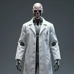 cybernetic plague doctor 8 k hyperrealism creepy and scary realistic