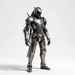 armored chupacabra, studio photography, full body, standing, isolated on a pure white background, centered, whole figure in frame, sharp focus, studio lighting