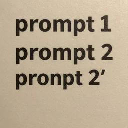 ['prompt 1 ','prompt 2']